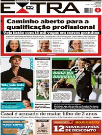 Capa do jornal Extra 13/04/2025