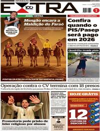 Capa do jornal Extra 13/12/2025