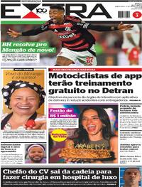 Capa do jornal Extra 14/08/2025