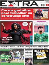 Capa do jornal Extra 14/09/2025
