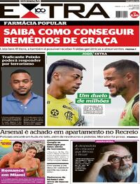 Capa do jornal Extra 15/02/2025