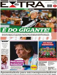 Capa do jornal Extra 15/12/2025