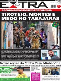 Capa do jornal Extra 16/04/2025