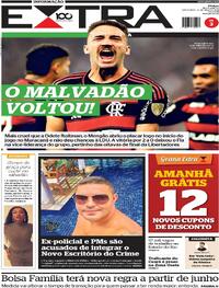 Capa do jornal Extra 16/05/2025