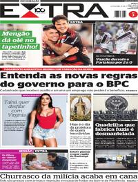 Capa do jornal Extra 16/10/2025