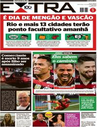 Capa do jornal Extra 16/12/2025