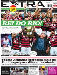 Capa do jornal Extra 17/03/2025