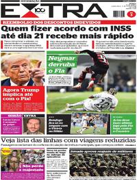 Capa do jornal Extra 17/07/2025