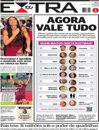 Capa do jornal Extra 17/10/2025