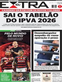 Capa do jornal Extra 17/12/2025