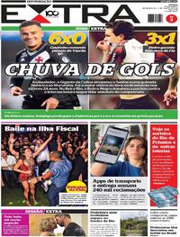 Capa do jornal Extra 18/08/2025