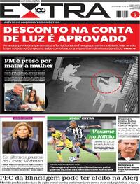 Capa do jornal Extra 18/09/2025