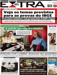 Capa do jornal Extra 19/04/2025