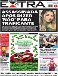 Capa do jornal Extra 19/08/2025