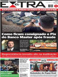 Capa do jornal Extra 19/11/2025