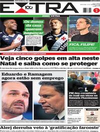 Capa do jornal Extra 19/12/2025