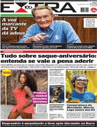 Capa do jornal Extra 20/01/2025