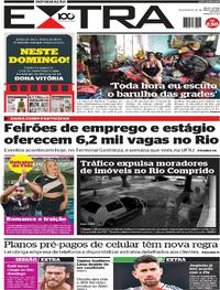 Capa do jornal Extra 20/03/2025