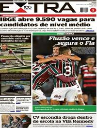Capa do jornal Extra 20/11/2025