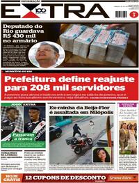 Capa do jornal Extra 20/12/2025