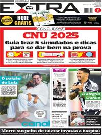 Capa do jornal Extra 21/09/2025