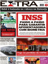 Capa do jornal Extra 21/11/2025