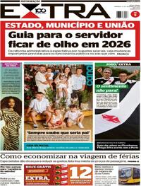 Capa do jornal Extra 21/12/2025