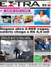 Capa do jornal Extra 22/07/2025