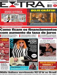 Capa do jornal Extra 23/03/2025