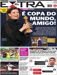 Capa do jornal Extra 24/01/2025