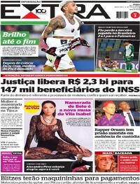 Capa do jornal Extra 24/07/2025