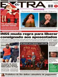 Capa do jornal Extra 24/12/2025