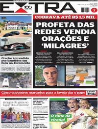 Capa do jornal Extra 25/09/2025