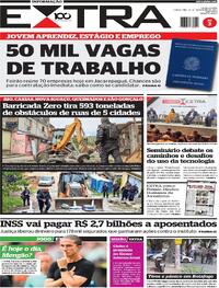 Capa do jornal Extra 25/11/2025
