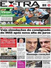 Capa do jornal Extra 26/03/2025