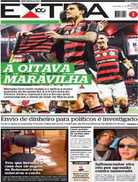 Capa do jornal Extra 26/08/2025
