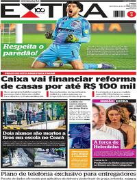 Capa do jornal Extra 26/09/2025