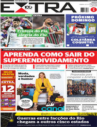 Capa do jornal Extra 26/10/2025