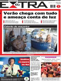 Capa do jornal Extra 26/12/2025