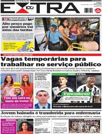 Capa do jornal Extra 27/01/2025