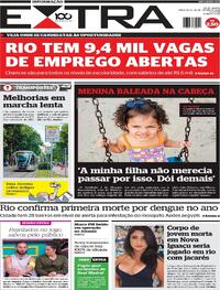 Capa do jornal Extra 28/01/2025