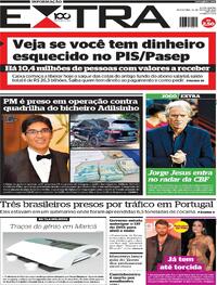 Capa do jornal Extra 28/03/2025