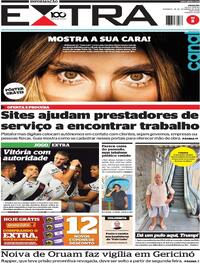 Capa do jornal Extra 28/09/2025