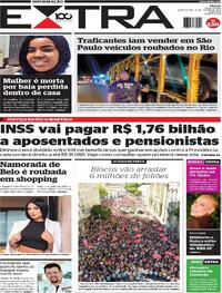 Capa do jornal Extra 29/01/2025