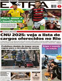 Capa do jornal Extra 29/05/2025