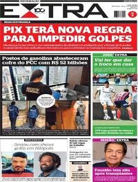 Capa do jornal Extra 29/08/2025