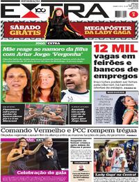 Capa do jornal Extra 30/04/2025