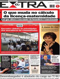 Capa do jornal Extra 30/09/2025