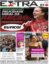 Capa do jornal Extra 30/12/2025