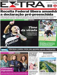 Capa do jornal Extra 31/03/2025